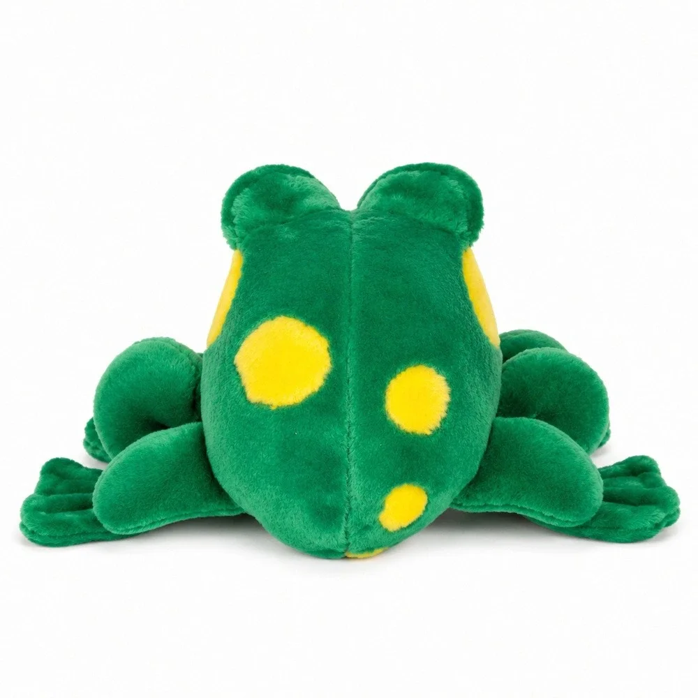 Play-By-Play Grumpy Frog Plush Unisex Small Green Yellow Excellent Vintage Toad